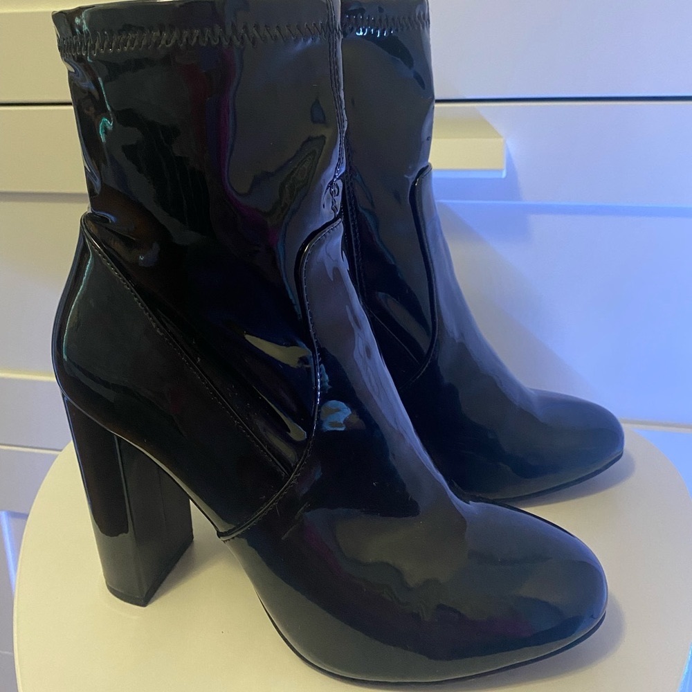 Black High Heel Ankle Booties